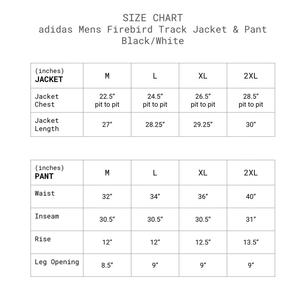Adidas Originals Firebird Track Suit Mens Size XL Black White Jacket Pants NEW - Picture 2 of 13